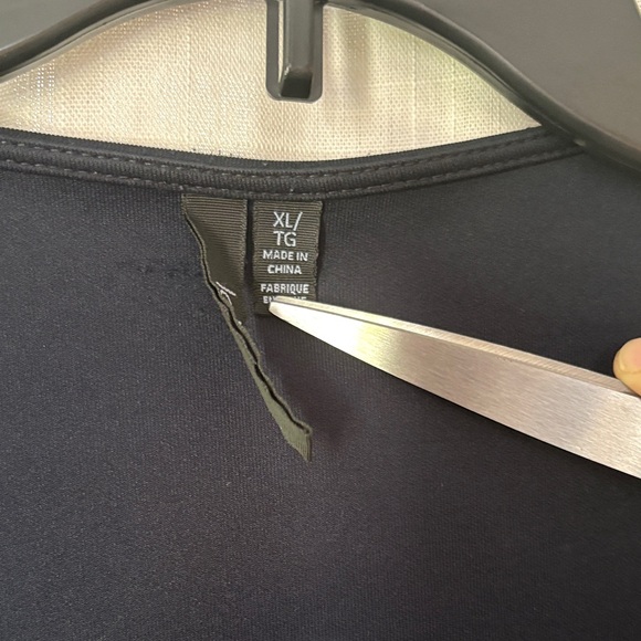 Classic Navy Peplum Women's Blazer - Picture 3 of 7